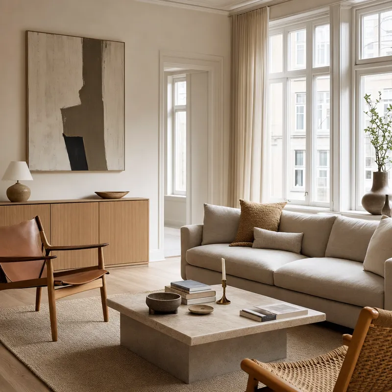 Scandinavian living room render