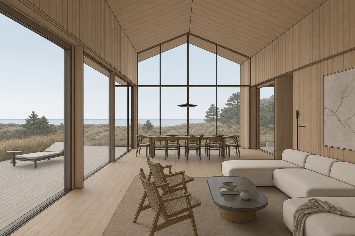 Bare Revit 3D view with default materials