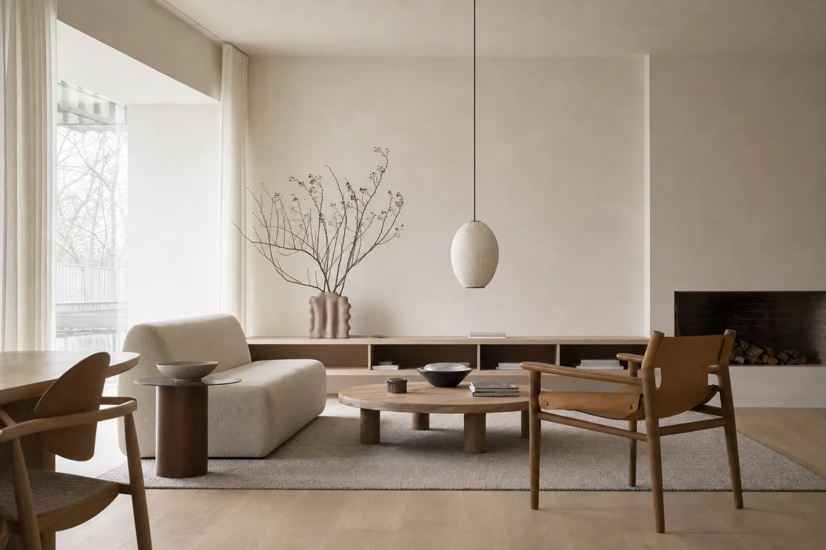 Warm Nordic living room used as a visual reference