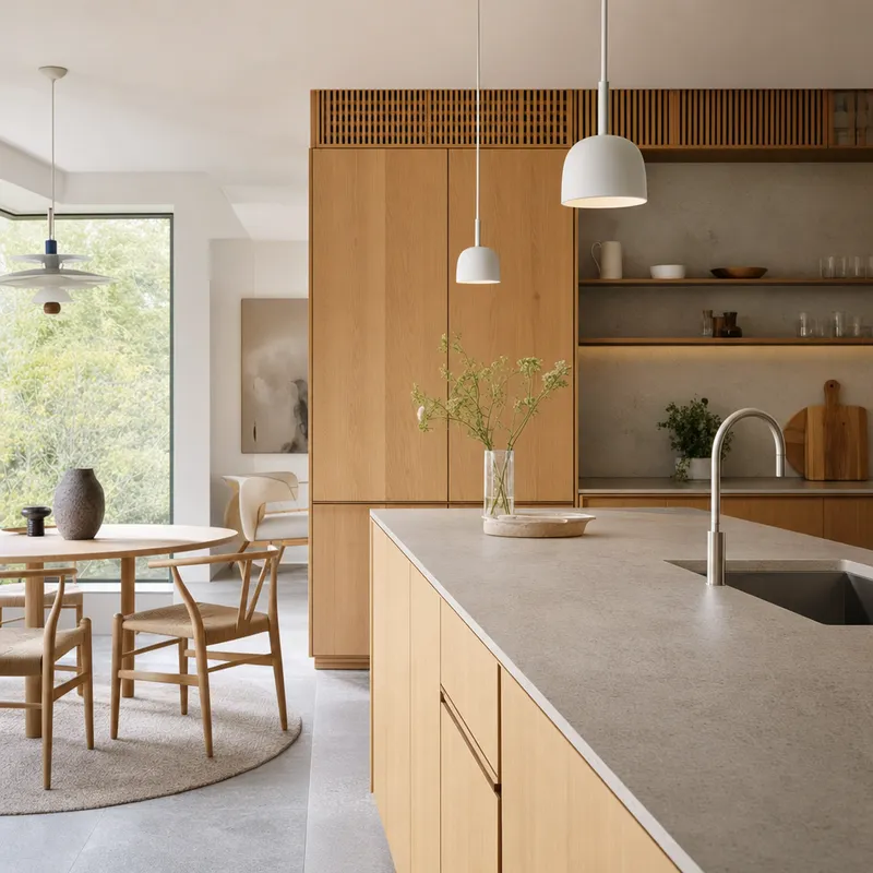 Scandinavian kitchen render example