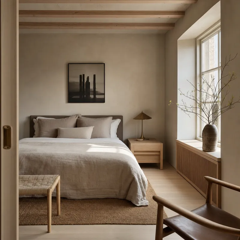 Scandinavian bedroom render