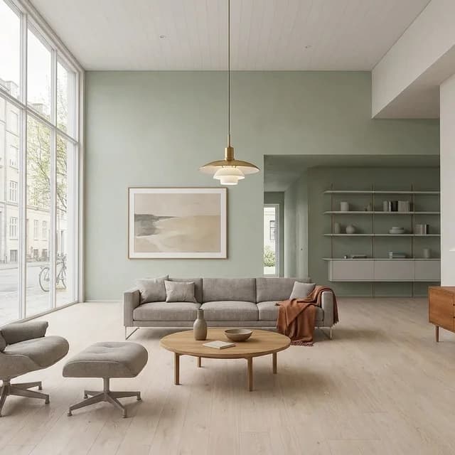 The sample scene rendered in the Copenhagen Modern style