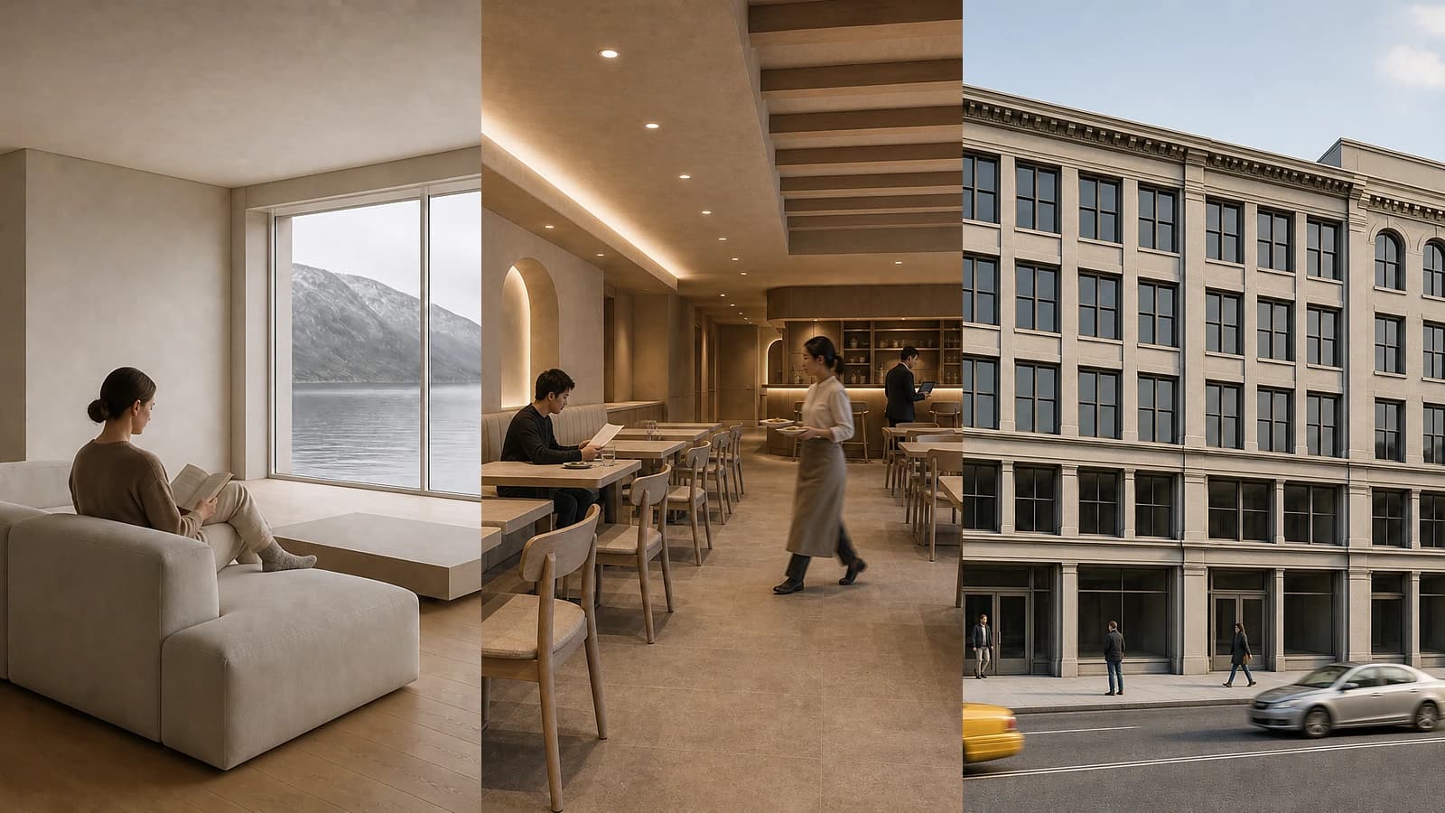 Architecture Render Prompts for Natural-Looking People