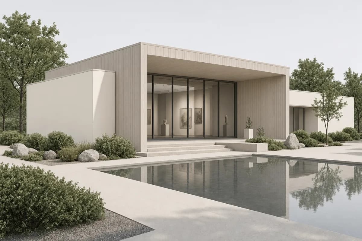 Restrained shaded preview of the same synthetic Cinema 4D-style camera view