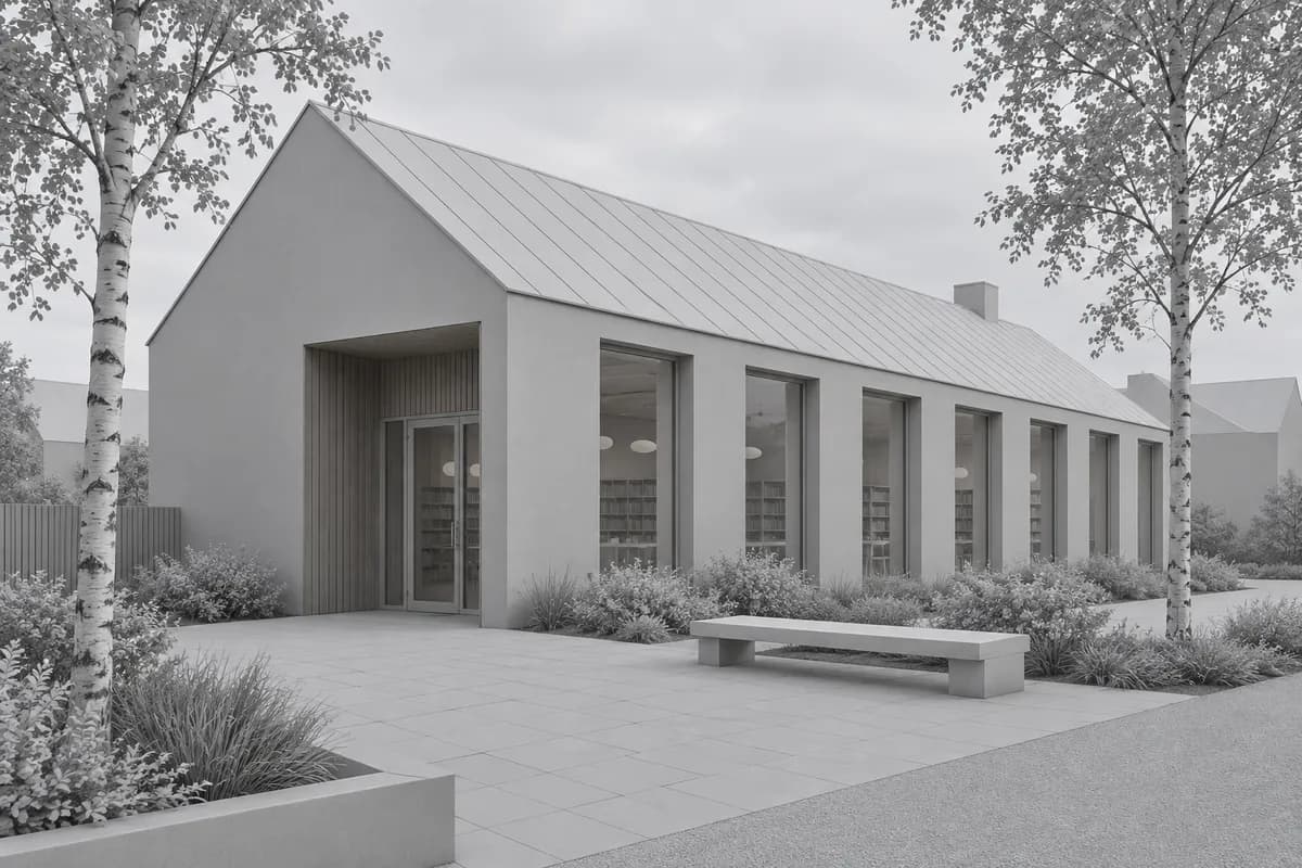 Synthetic clay library model before rendering